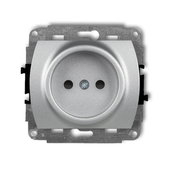 KARLIK TREND 7GP-1p  Gniazdo pojedyńcze  bez uziemienia 2P (przesłony torów prądowych)