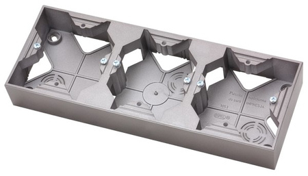 OSPEL IMPRESJA PNP-3Y/23 Puszka instalacyjna potrójna tytan