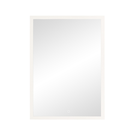 Lustro prostokątne pionowe LED, 50x70 cm (z wbudowanym włącznikiem, bez marginesu, 4000K)