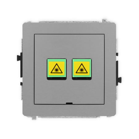 KARLIK DECO 27DGOPBO-2 Gniazdo światłowodowe optyczne podwójne  bez pola opisowego