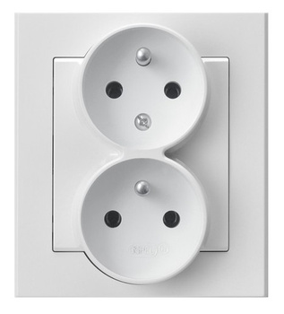 OSPEL SONATA GP-2RC/75 Gniazdo podwójne z/u niezamienność faz kompletne