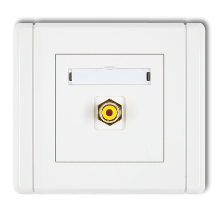 KARLIK FLEXI FGRCA-1  Gniazdo pojedyncze RCA (typu cinch - żółty