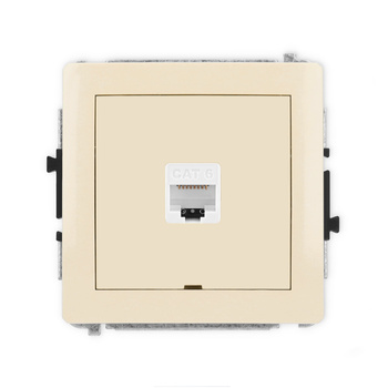 KARLIK DECO 1DGKBO-3  Gniazdo komputerowe pojedyńcze  1xRJ45