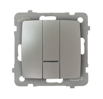 OSPEL KARO ŁP-13SS/m/43 Łącznik potrójny z podświetleniem niebieskim