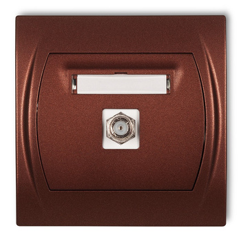 KARLIK LOGO 9LGF-1  Gniazdo antenowe pojedyncze typu F (SAT)