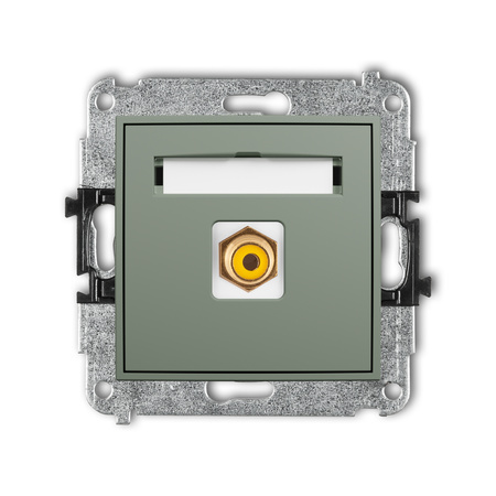 KARLIK ICON 61IGRCA-1 Mechanizm gniazda pojedynczego RCA (typu cinch - żółty, pozłacany)