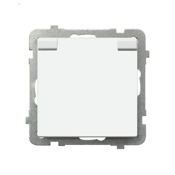 OSPEL SONATA GPH-1RZP/m/00/w Gniazdo bryzgoszczelne z/u IP-44 przesłony