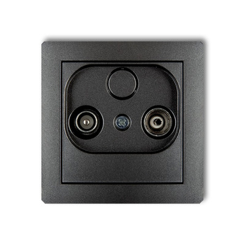 KARLIK DECO 11DG15P  Gniazdo abonenckie RTV przelotowego 15dB