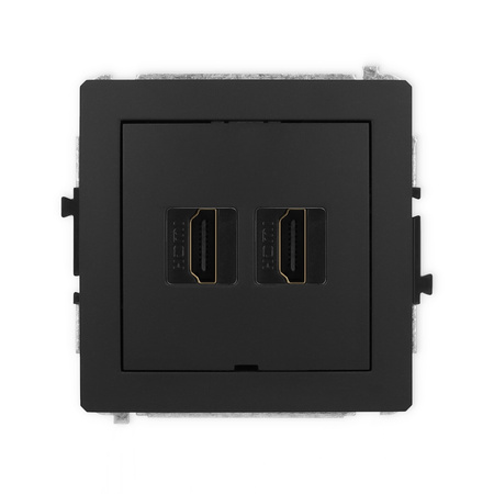 KARLIK DECO 12DHDMIBO-6 Mechanizm gniazda podwójnego HDMI 2.1, 8K, bez pola opisowego
