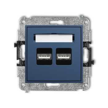KARLIK MINI 64MCUSB-6 Mechanizm ładowarki USB podwójnej 2xUSB A, 15,5W max., 5V, 3.1A