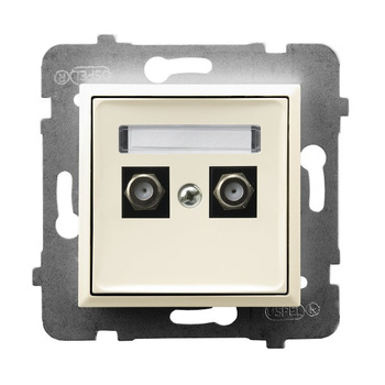 Ospel aria GPA-2UF/m/27 Gniazdo antenowe typu F podwójne