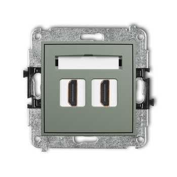 KARLIK ICON 61IHDMI-4 Mechanizm gniazda podwójnego HDMI 2.0, 4K