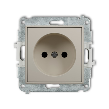 KARLIK MINI 60MGP-1p Mechanizm gniazda pojedynczego bez uziemienia 2P (przesłony torów prądowych)