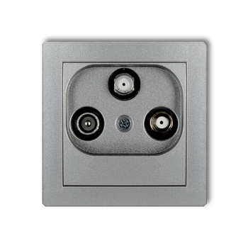 KARLIK DECO 7DGSN  Gniazdo abonenckie 2 wyjścia SAT + TV