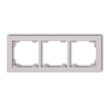 KARLIK DECO 41DR-3 Ramka uniwersalna potrójna z tworzywa DECO Pastel Matt