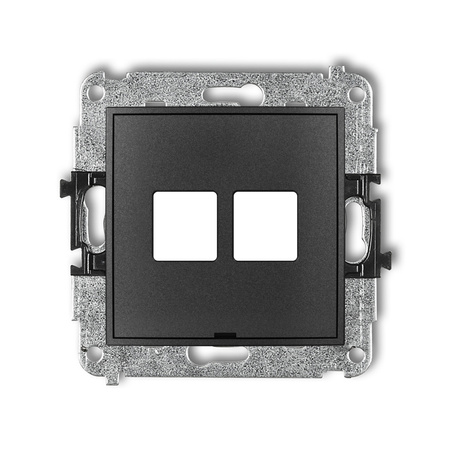 KARLIK ICON 11IGMBO-2P  Gniazdo multimedialne podwójnego bez modułu