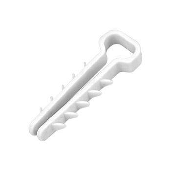 Uchwyt kablowy wbijany, przewód płaski 11x7mm, biały, 20 szt.