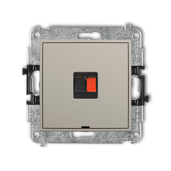 KARLIK MINI 60MGGBO-1 Mechanizm gniazda głośnikowego pojedynczego, bez pola opisowego