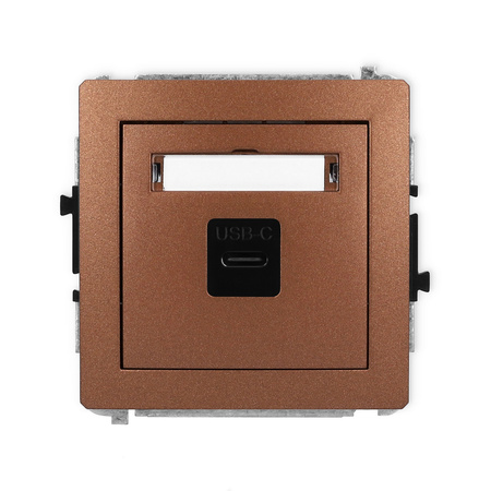 KARLIK DECO 9DGUSB-7  Gniazdo pojedyńcze  1xUSB C-C