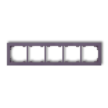 KARLIK DECO 50DR-5 Ramka uniwersalna pięciokrotna z tworzywa DECO Pastel Matt