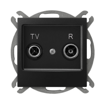 OSPEL IMPRESJA GPA-10YP/m/33 Gniazdo RTV przelotowe 10-dB