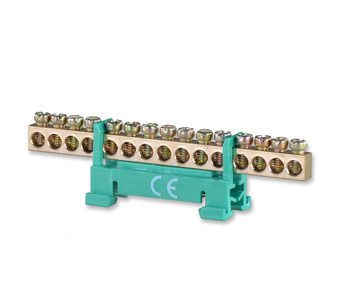 Listwa na szynę zerowa mostek zerowy 15p 15x16mm