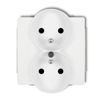 KARLIK DECO 25DGPRSO-2zp Gniazdo podwójne do ramki DECO Soft