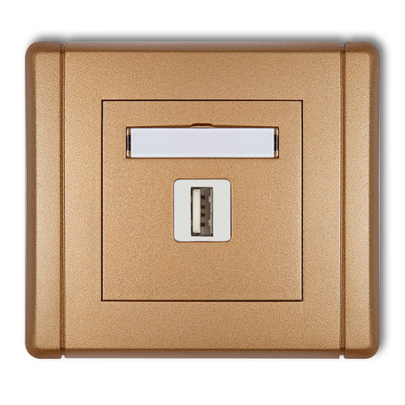 KARLIK FLEXI 8FGUSB-1  Gniazdo pojedyncze USB A-A 2.0