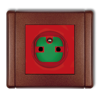 KARLIK FLEXI 9FGZK  Gniazdo pojedyncze z uziemieniem 2P+Z DATA z kluczem