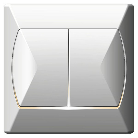 OSPEL AKCENT ŁP-9AS/00 Łącznik schodowy + jednobiegunowy podświetlane