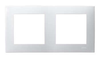 OSPEL SZAFIR R-2Z/00 Ramka podwójna biały