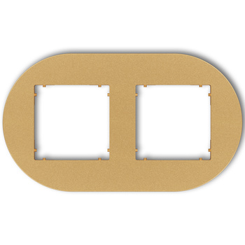 KARLIK MINI 29MRTO-2 Ramka uniwersalna podwójna okrągła z tworzywa