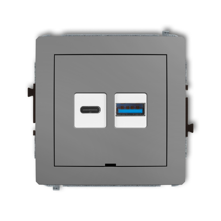 KARLIK DECO 27DCUSBBO-8  Ładowarka USB podwójna  USB C + USB A