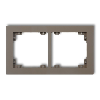 KARLIK DECO 49DR-2 Ramka uniwerstalna podwójna z tworzywa DECO Pastel Matt