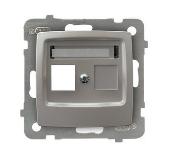 OSPEL KARO GPK-1S/p/43 Obudowa gniazda pojedynczego Keystone prosta