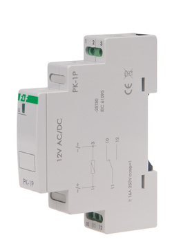 F&F Elektromagnetyczny przekaźnik  PK-1P 12 V
