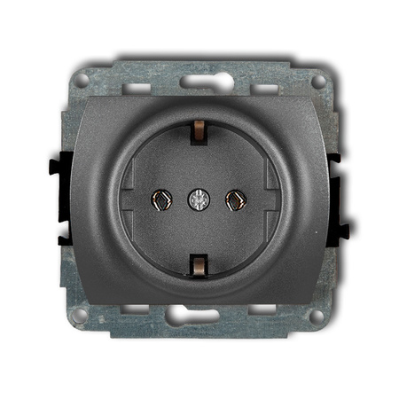 KARLIK TREND 11GP-1s Mechanizm gniazda pojedynczego z uziemieniem SCHUKO 2P+Z (bez przesłon torów prądowych)