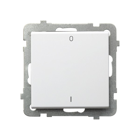 OSPEL SONATA ŁP-11R/m/00 Łącznik dwubiegunowy biały