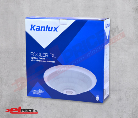 Kanlux fogler oprawa oświetleniowa z czujnikiem ruchu