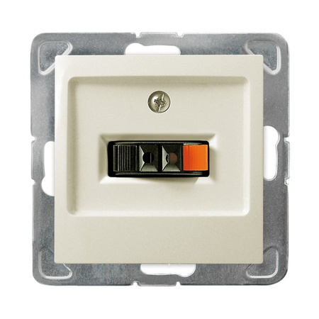 Ospel impresja GG-1Y/m/27 Gniazdo głośnikowe pojedyncze ecru