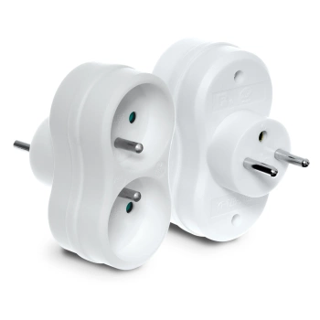Plastrol Rozgałęźnik podwójny 2x2P+Z R-270P W-97741