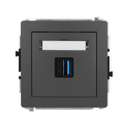 KARLIK DECO 28DGUSB-5  Gniazdo pojedyńcze  USB A-A 3.0
