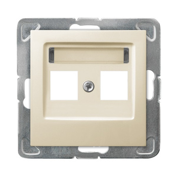 Ospel impresja GPK-2Y/p/27 Obudowa gniazda podwójnego Keystone prosta
