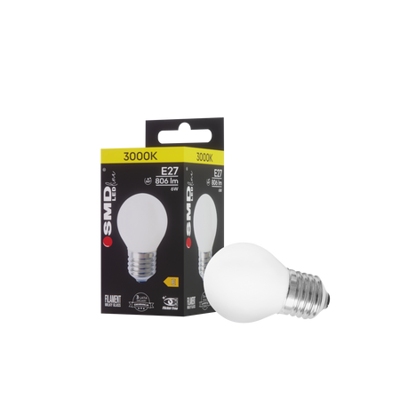 ŻARÓWKA E27 LED FILAME 6W WW ML G45 KULKA 4946