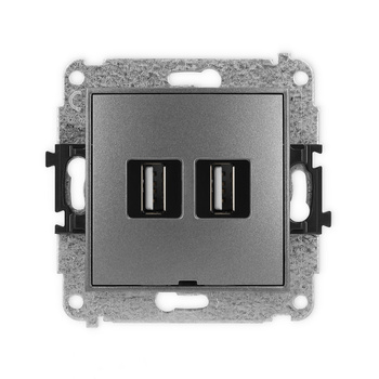 KARLIK MINI 11MGUSBBO-2  Gniazdo podwójne 2xUSB A-A 2.0