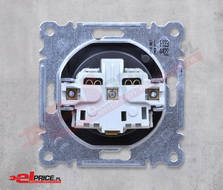 Hager lumina wl1123 gniazdo z uziemieniem pokrywa