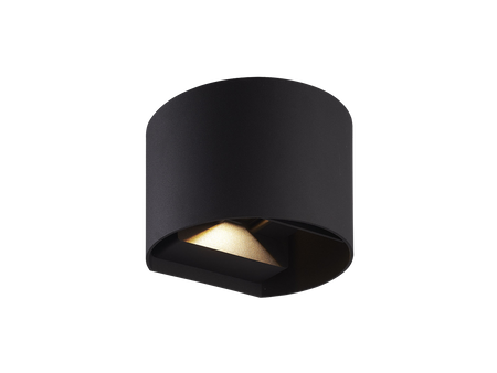 LED line LITE Kinkiet zewnętrzny LED 2x3W 4000K IP54 czarny CILINDER