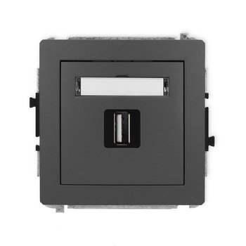 KARLIK DECO 28DGUSB-1  Gniazdo pojedyńcze  USB A-A 2.0