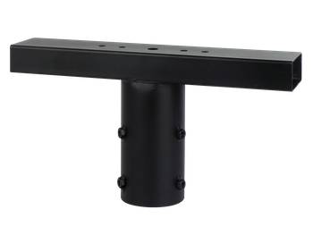 Uchwyt naświetlacza do  składanego słupa oświetleniowego czarny