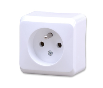 SCHNEIDER Prima, gniazdo pojedyncze 2P+PE, biały WDE001030